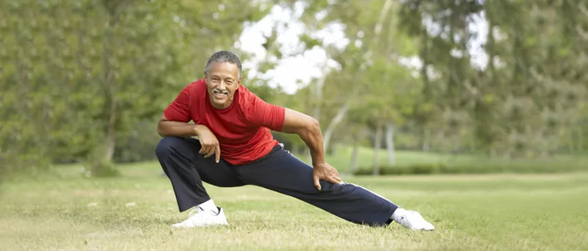 Healthy knee stretching
